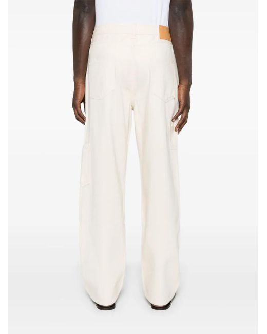 Alanui White Cotton Trousers for men