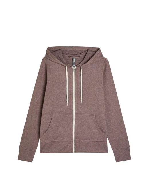 vuori Brown Halo Zip-Up Hoodie