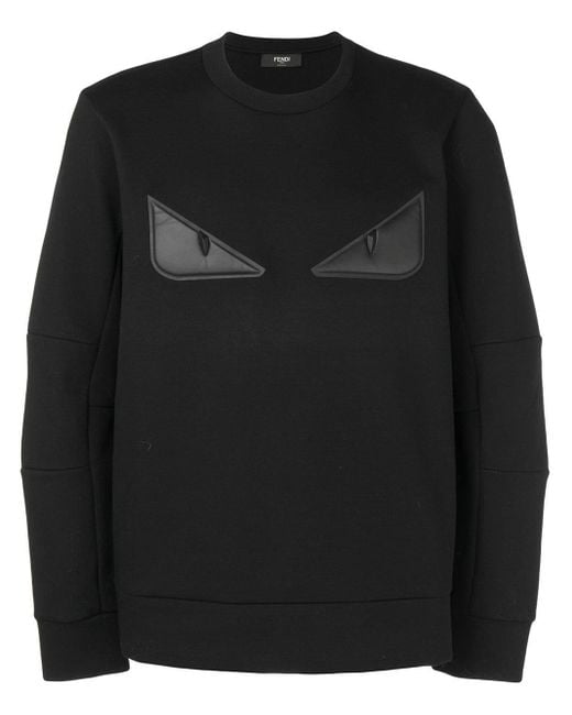 Fendi Black Bag Bugs Eyes Sweatshirt for men