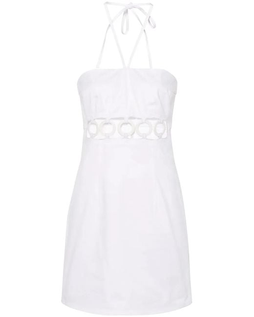 DSquared² White Woodstock Denim Minidress