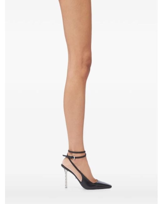 Gcds Black Cube-Chain Buckled Pumps