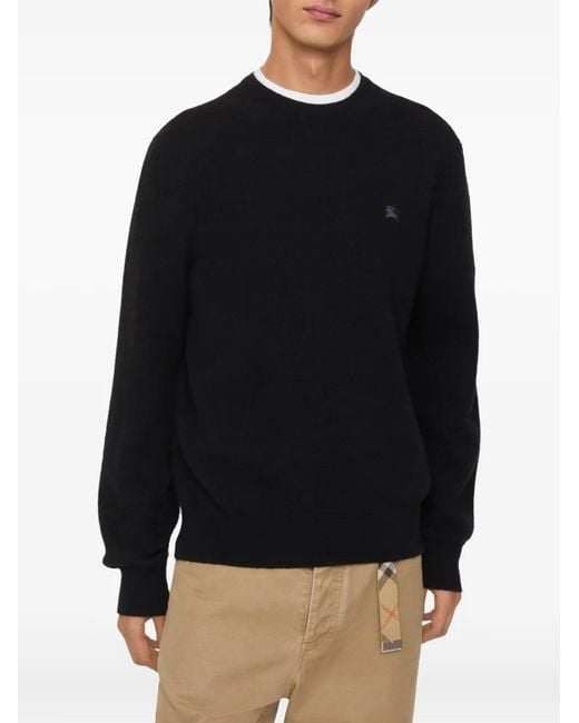 Burberry Black Wool Sweater for men