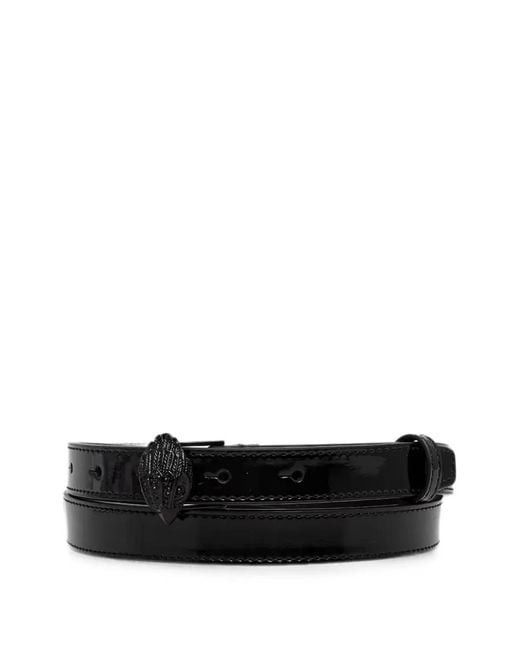 Kurt Geiger White Eagle Patent-Finish Belt