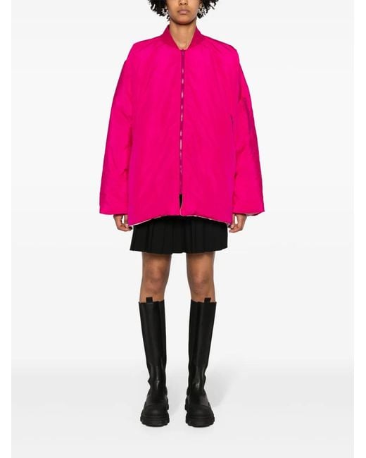 Sofie D'Hoore Pink Orion Reversible Bomber Jacket