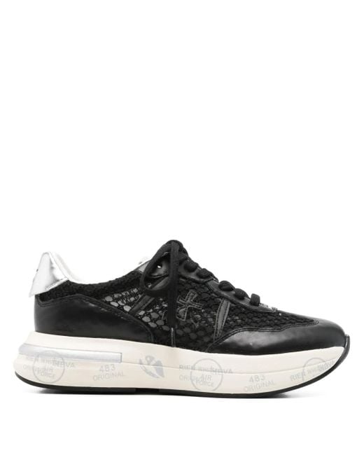 Premiata Black 'Cassie' Sneakers