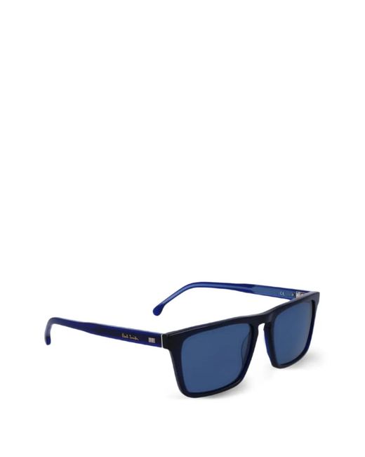 Paul Smith Blue Edison Rectangle-Frame Sunglasses