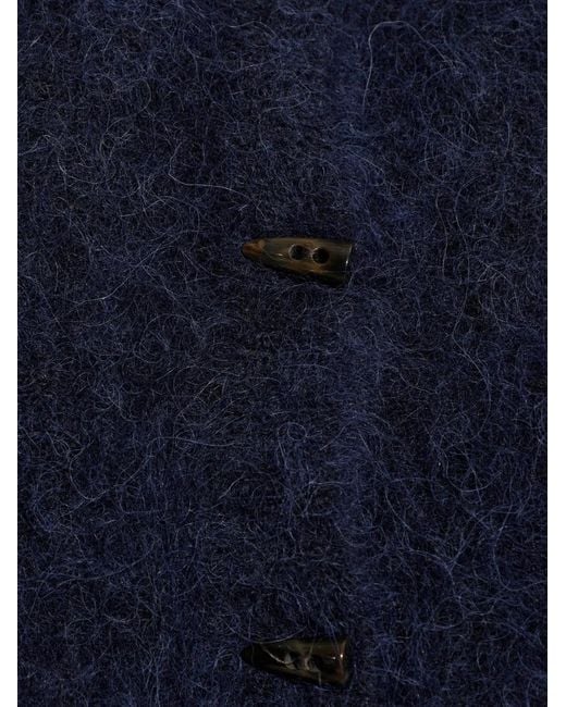 Munthe Blue Nolocca Toggle-Fastening Cardigan