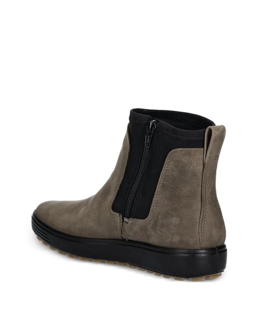 Ecco Black Soft 7 Tred Boots