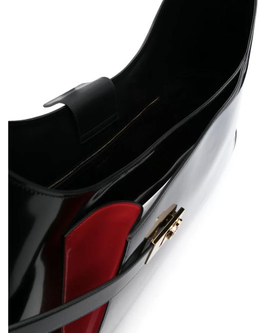 Ferragamo Black Extra Large Hobo Shoulder Bag