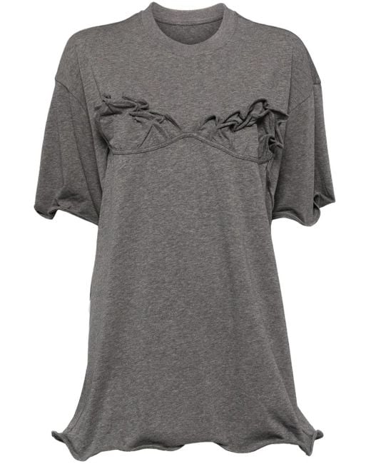 JNBY Gray Short-Sleeved T-Shirt