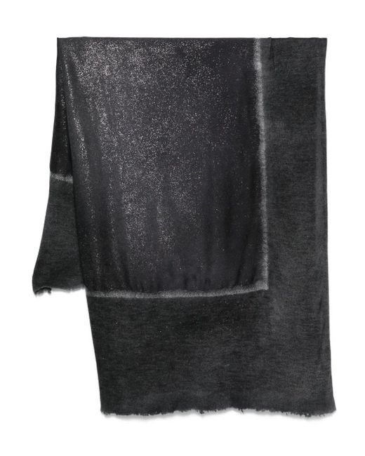 Avant Toi Black Schal Mit Glitter-Detail