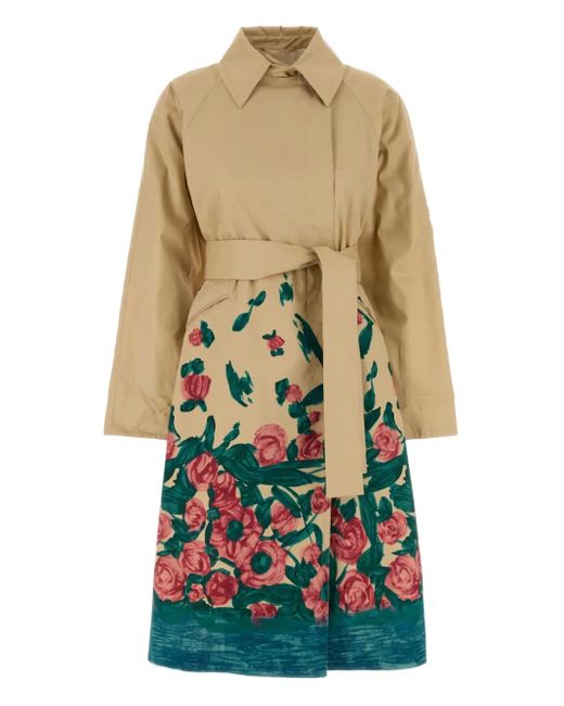 Weekend by Maxmara White Gabardine Pesco Trench Coat