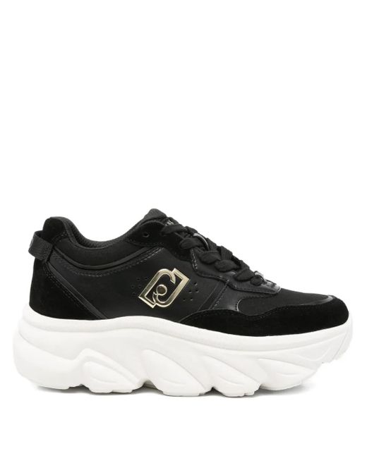 Liu Jo Chunky Sneakers Met Logodetail in het Black
