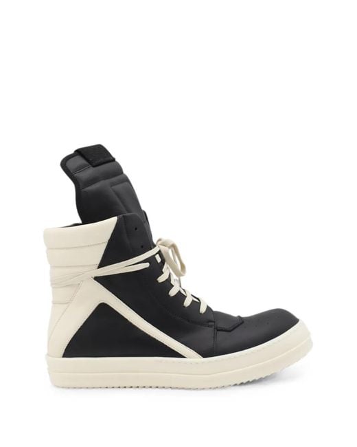 Rick Owens Black Geobasket High-Top Sneakers for men