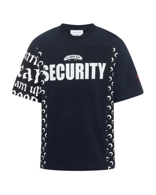 メンズ MARINE SERRE Regenerated グラフィック Tシャツ Blue