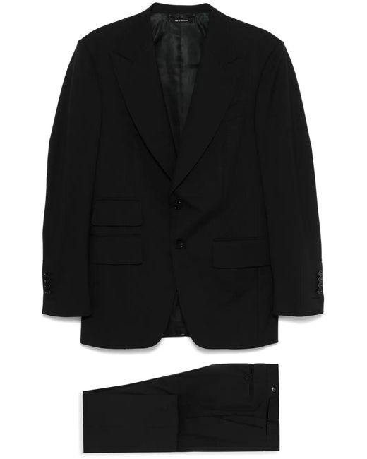 Tom Ford Black Single-Breasted Suit for men