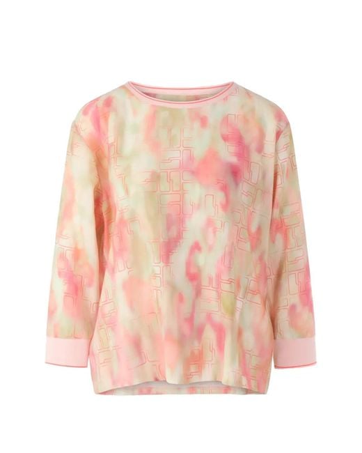 Marc Cain Pink Tie Dye Printed Blouse