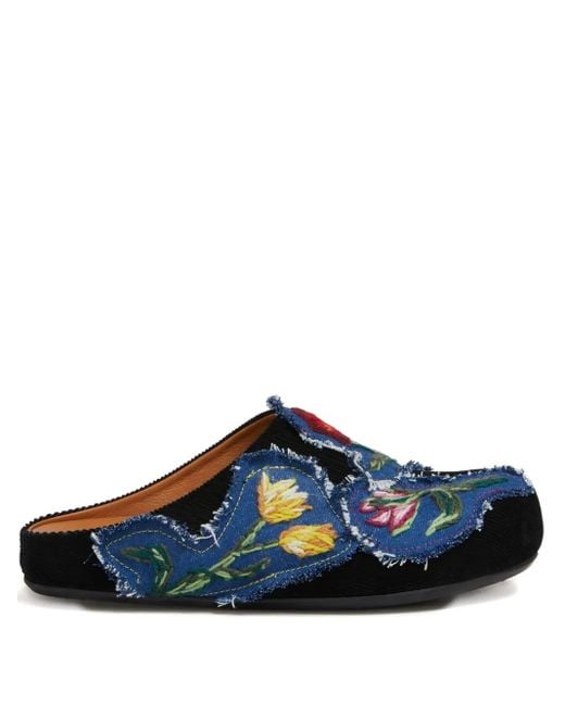 Marni Blue Floral Sandals