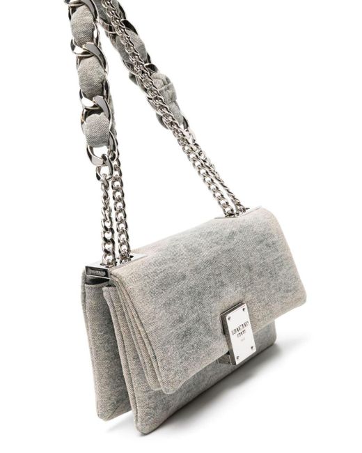 Petit sac porté épaule 1945 Balmain en coloris Gray