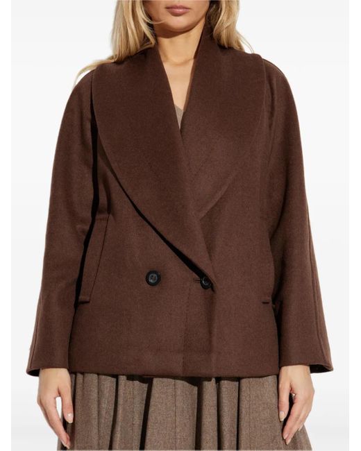 Max Mara Brown Quatto Double-Breasted Jacket
