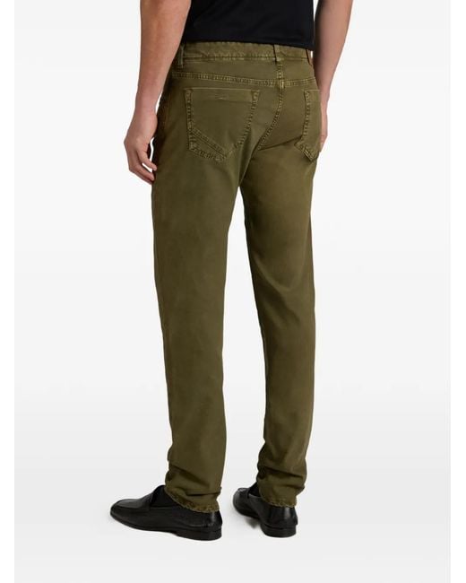Slowear Green Five-Pockets Trousers for men