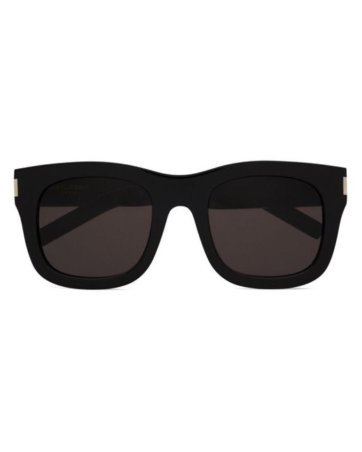 Saint Laurent Black Sl 650 Monceau Square-frame Sunglasses