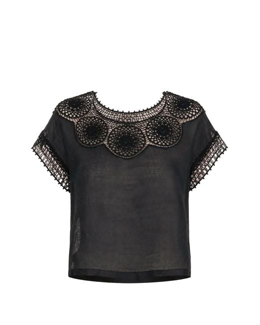 Nili Lotan Black Caila Blouse