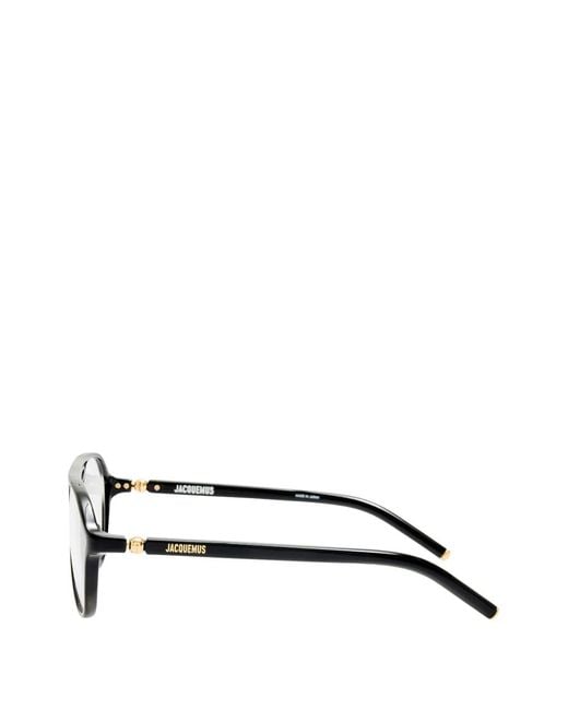 Jacquemus Black Pilot Frame Sunglasses