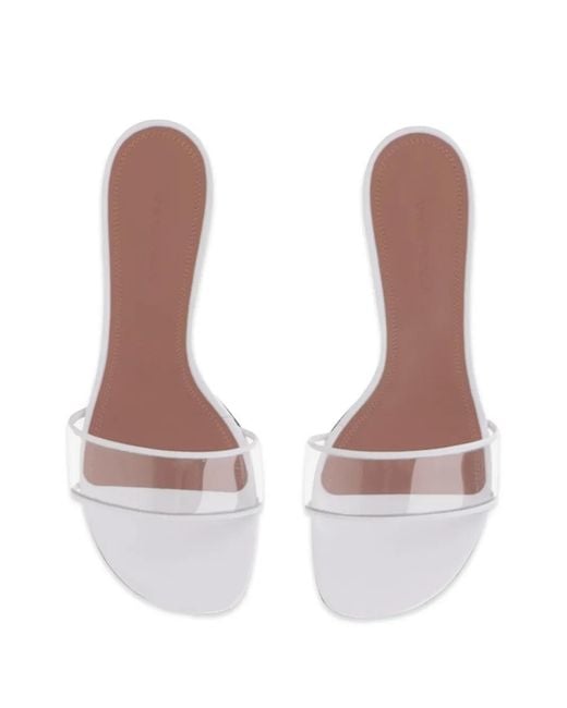 AMINA MUADDI White Andreea Glass Sandals