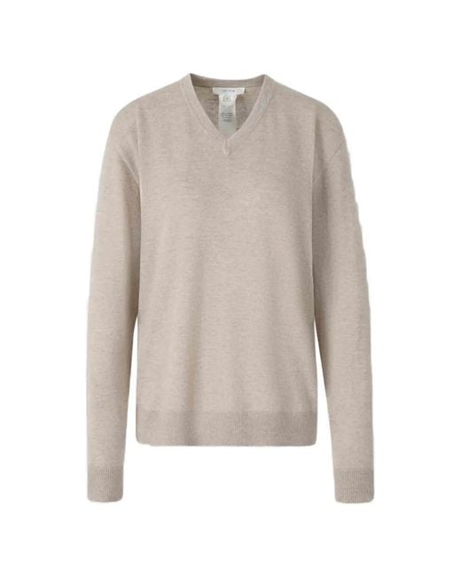 The Row White Nian Pullover Mit V-Ausschnitt