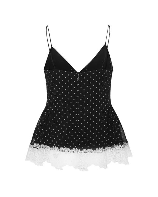 ROTATE BIRGER CHRISTENSEN Black Laceband Camisole
