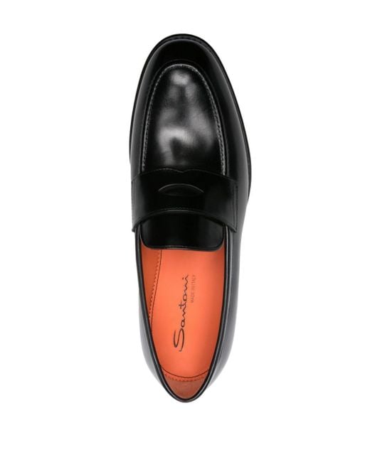 Santoni Klassische Penny-Loafer in Black für Herren