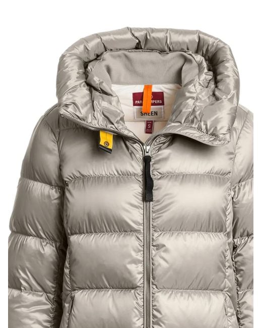 Parajumpers Leah フーデッド パデッドコート Gray