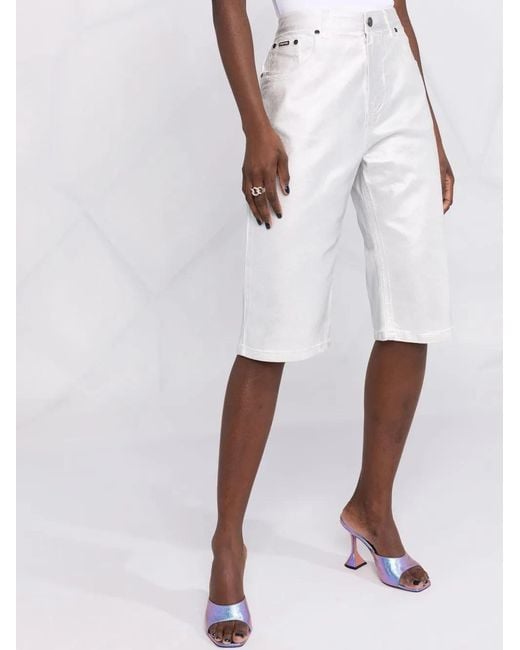 Tom Ford White Knee-Length Denim Shorts