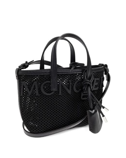 Moncler Black Very Mesh Tote Bag