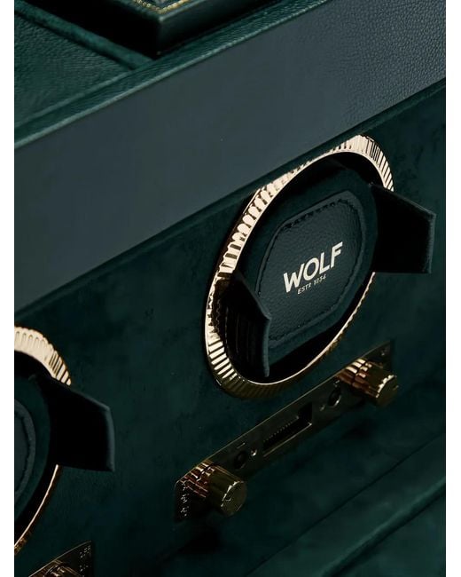 Wolf Green British Racing Triple Watch Winder