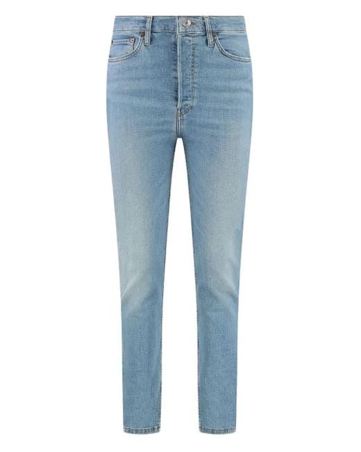 Jeans Con Applicazione Anni '90 di Re/done in Blue