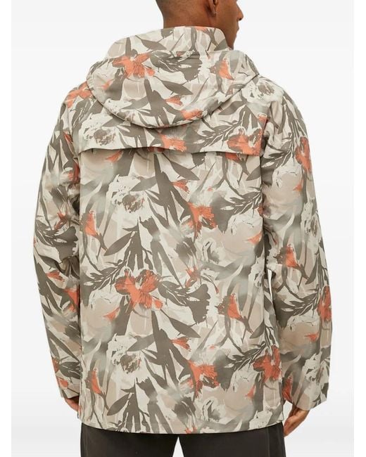 Columbia Natural Ibex Ii Floral-Print Hooded Jacket for men