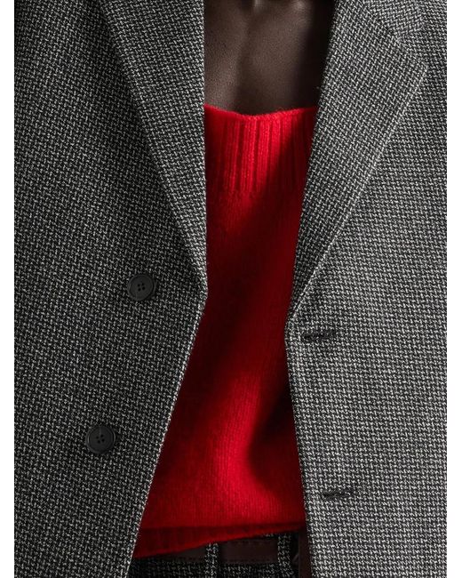 Prada Gray Veste En Laine À Simple Boutonnage for men