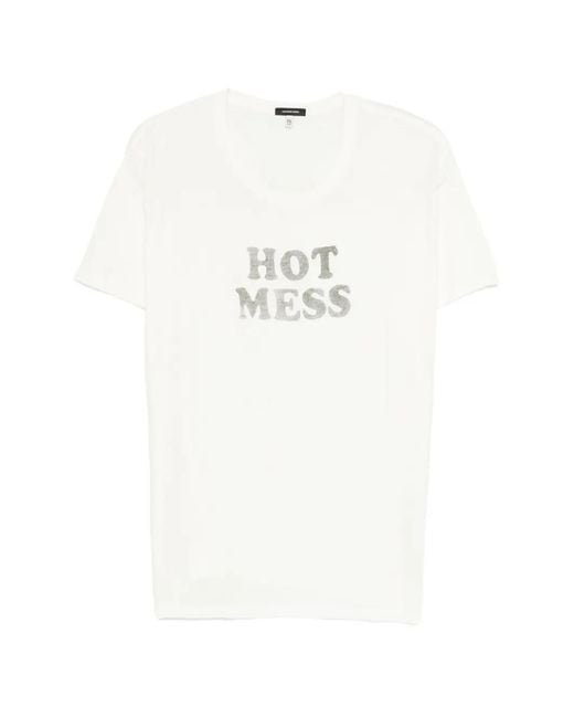 R13 White Hot-Mess T-Shirt for men