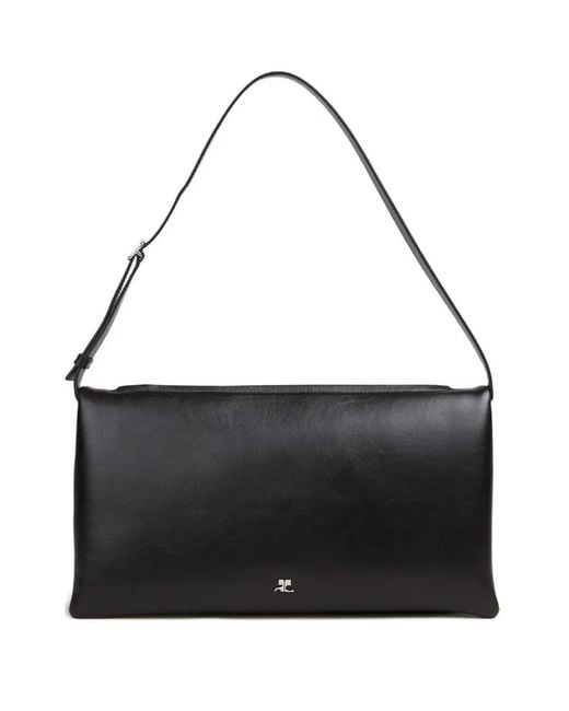 Courreges Black Rectangular Shoulder Bag