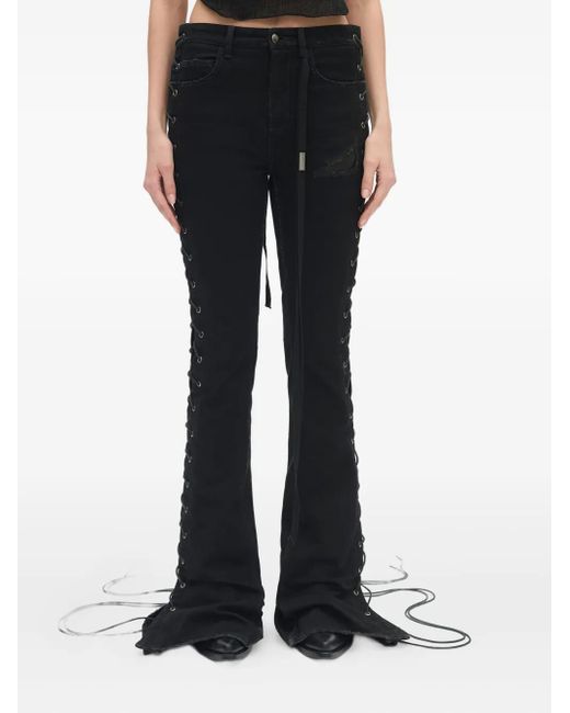 Ann Demeulemeester Black Treze Bootcut Jeans