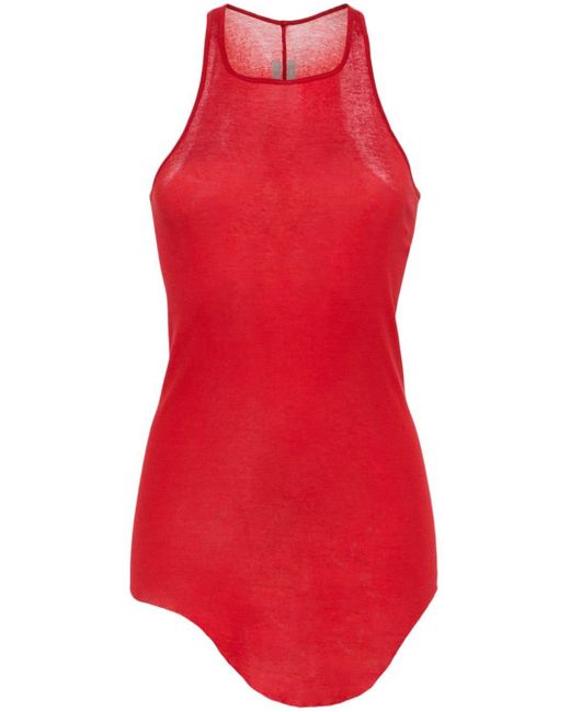 Rick Owens Red Forever Basic Top
