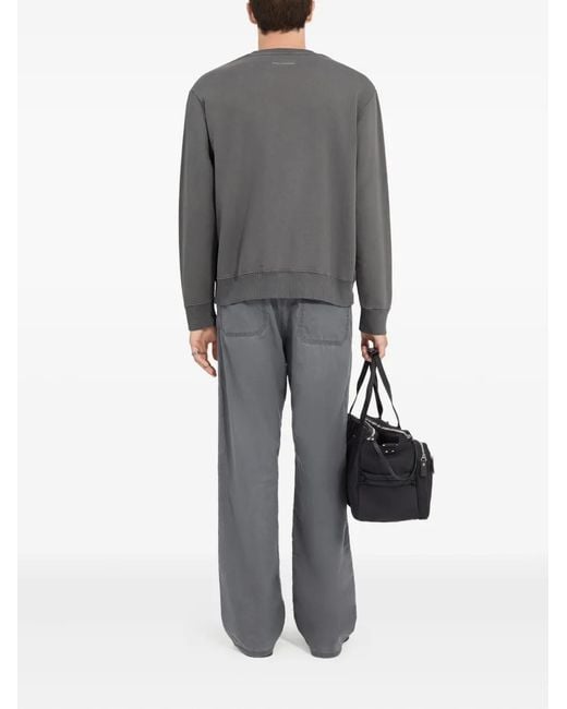 MM6 by Maison Margiela Gray Pocket-Detail Sweater for men