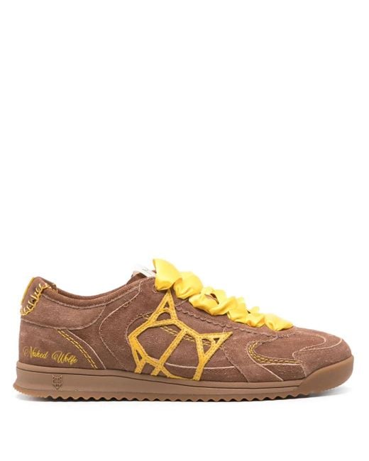 Sneakers Exposure di Naked Wolfe in Brown