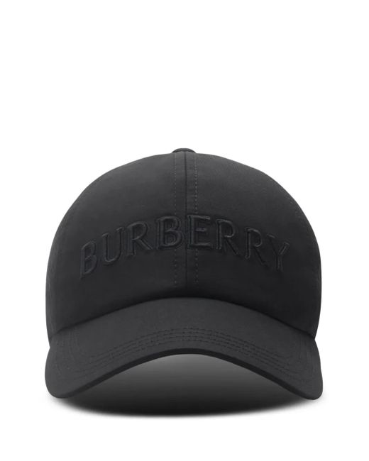 Burberry Gabardine-Baseballkappe Mit Logo in Black für Herren