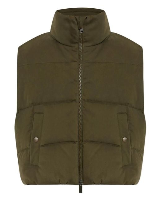 DSquared² Green Logo-Print Gilet