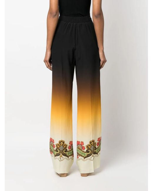 Etro Straight Broek in het Black