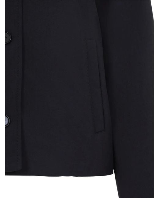 Jil Sander Blue Button-Up Collared Jacket