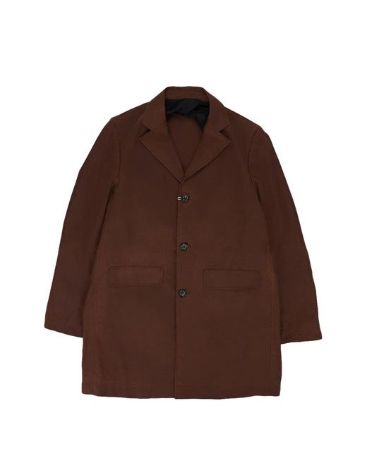 424 Brown Veste Légère Uomo À Boutonnière for men